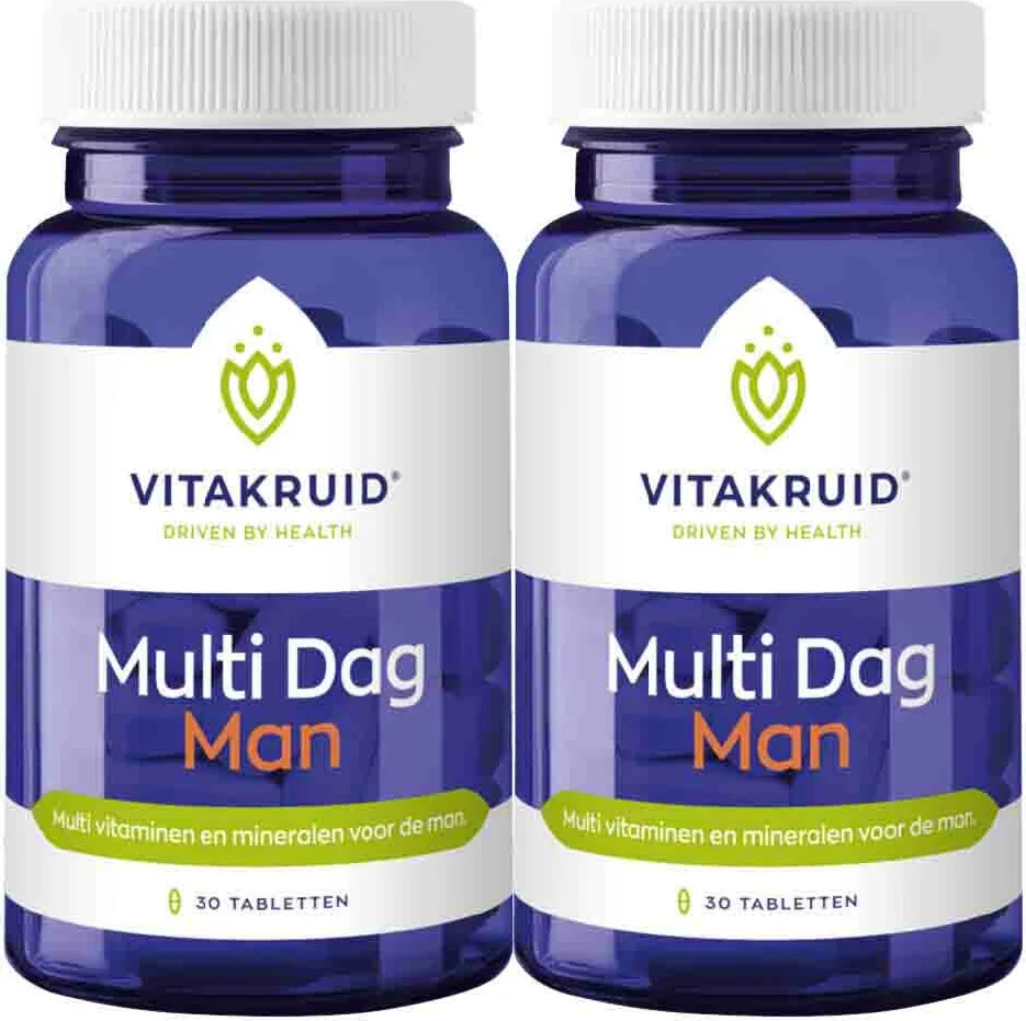 2x Vitakruid Multi Dag Man 30 tabletten