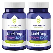2x Vitakruid Multi Dag Vrouw Sport 30 tabletten