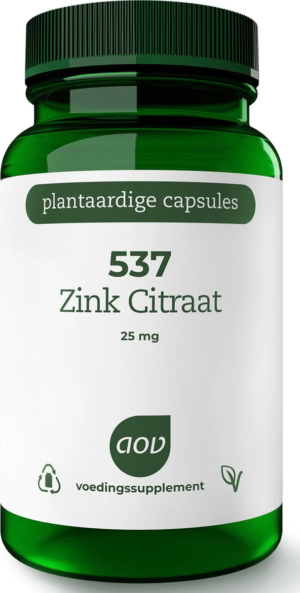 AOV 537 Zink Citraat 25 mg 90 capsules