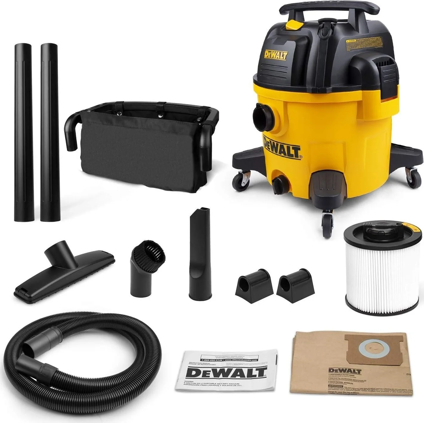 DeWALT DXV34P 34L Nat- en Droogstofzuiger 230V