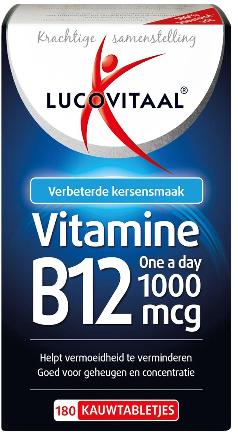 Lucovitaal Vitamine B12 1000mcg 180 Kauwtabletten 180TB