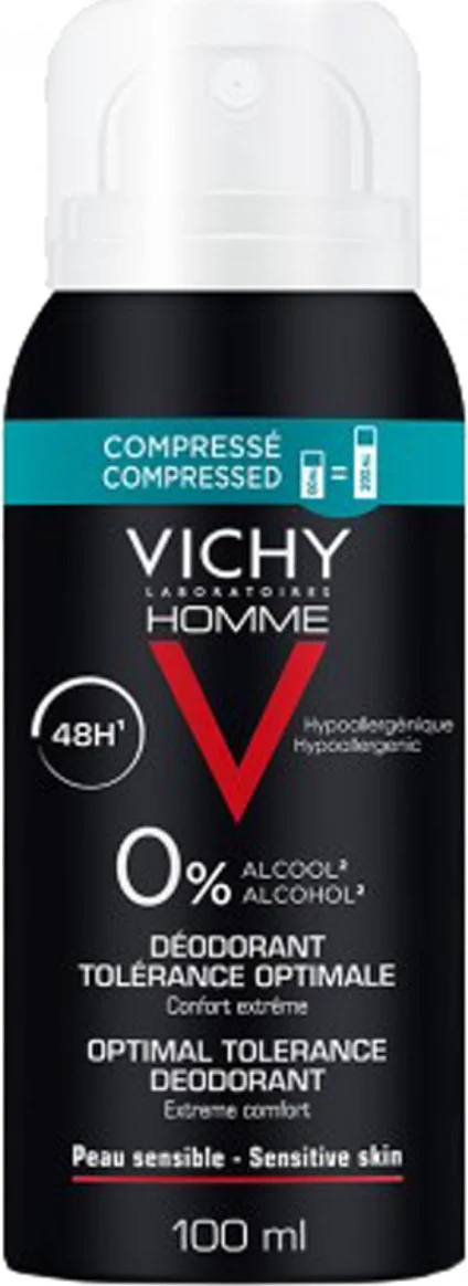 Vichy Homme Optimal Tolerance Deodorant Sensitive Skin 100ML