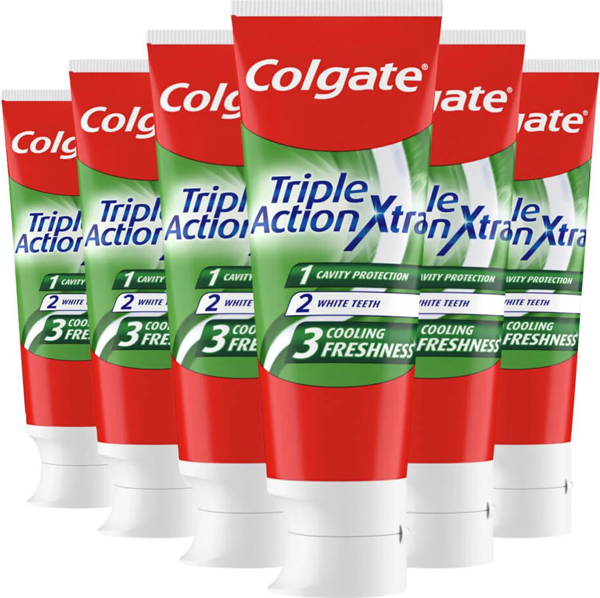 6x Colgate Tandpasta Triple Action Extra Fresh 75 ml