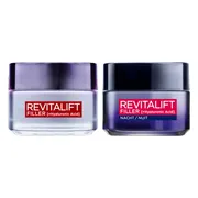 L'Oréal Revitalift Filler (HA) - Dagcrème 1x 50 ml & Nachtcrème 1x 50 ml - Pakket