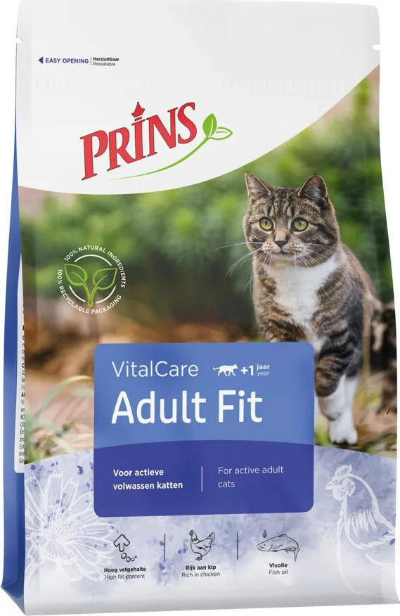 6x Prins VitalCare Adult Fit Kattenvoer 400 gr