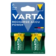 6x Varta Recharge Accu Power Oplaadbare Batterijen C 3000 mAh Blister 2 stuks