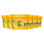 6x Garnier Fructis Hair Food Banaan 3-in-1 Haarmasker 390 ml