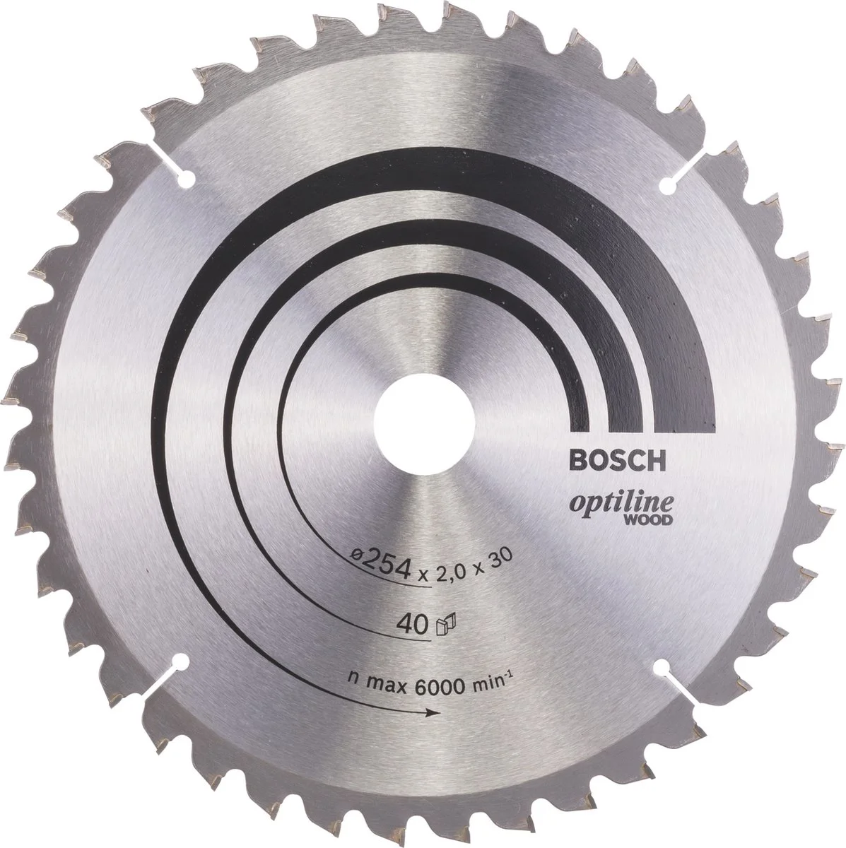 Bosch Professional Cirkelzaagblad PRO Wood | Ø 254 x 2,0 x 30mm 40T - 2608640435
