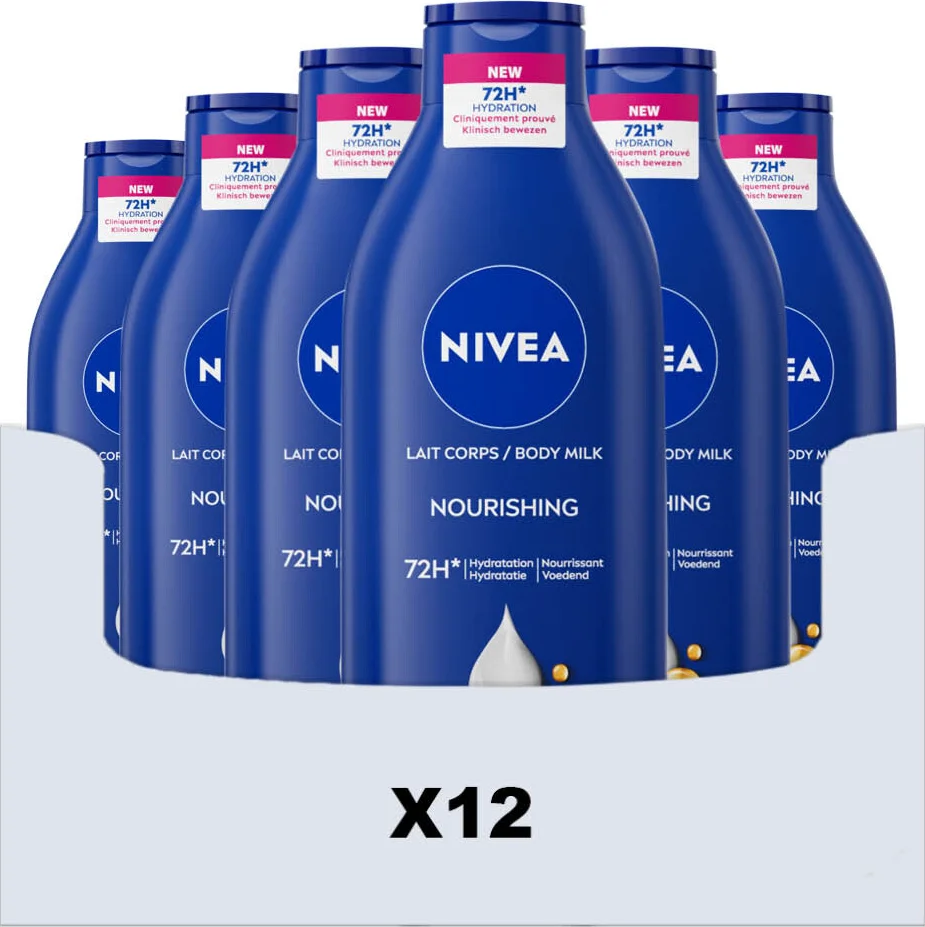 12x NIVEA Bodymilk Verzorgend 400 ml