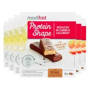 6x Modifast Protein Shape Reep Chocolade 6 x 27 gr