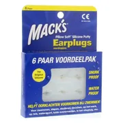 Mack's Oordopjes Zacht 6 paar 6PR