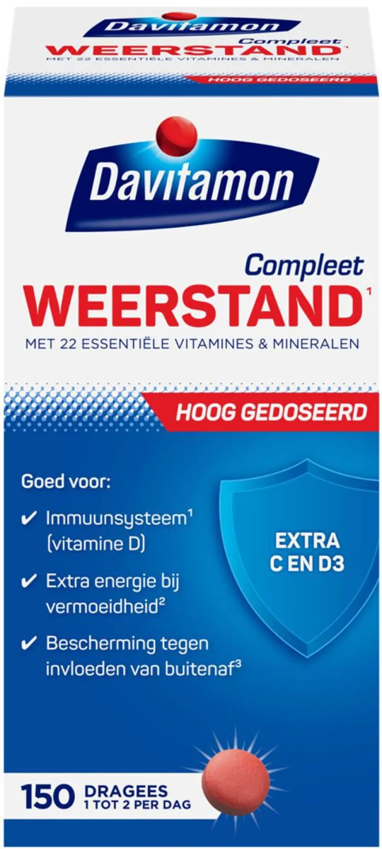 4x Davitamon Compleet Weerstand Hoog Gedoseerd 150 stuks