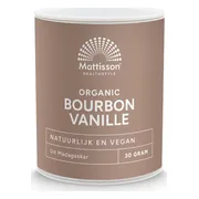 Mattisson HealthStyle Organic Bourbon Vanille Poeder 30GR