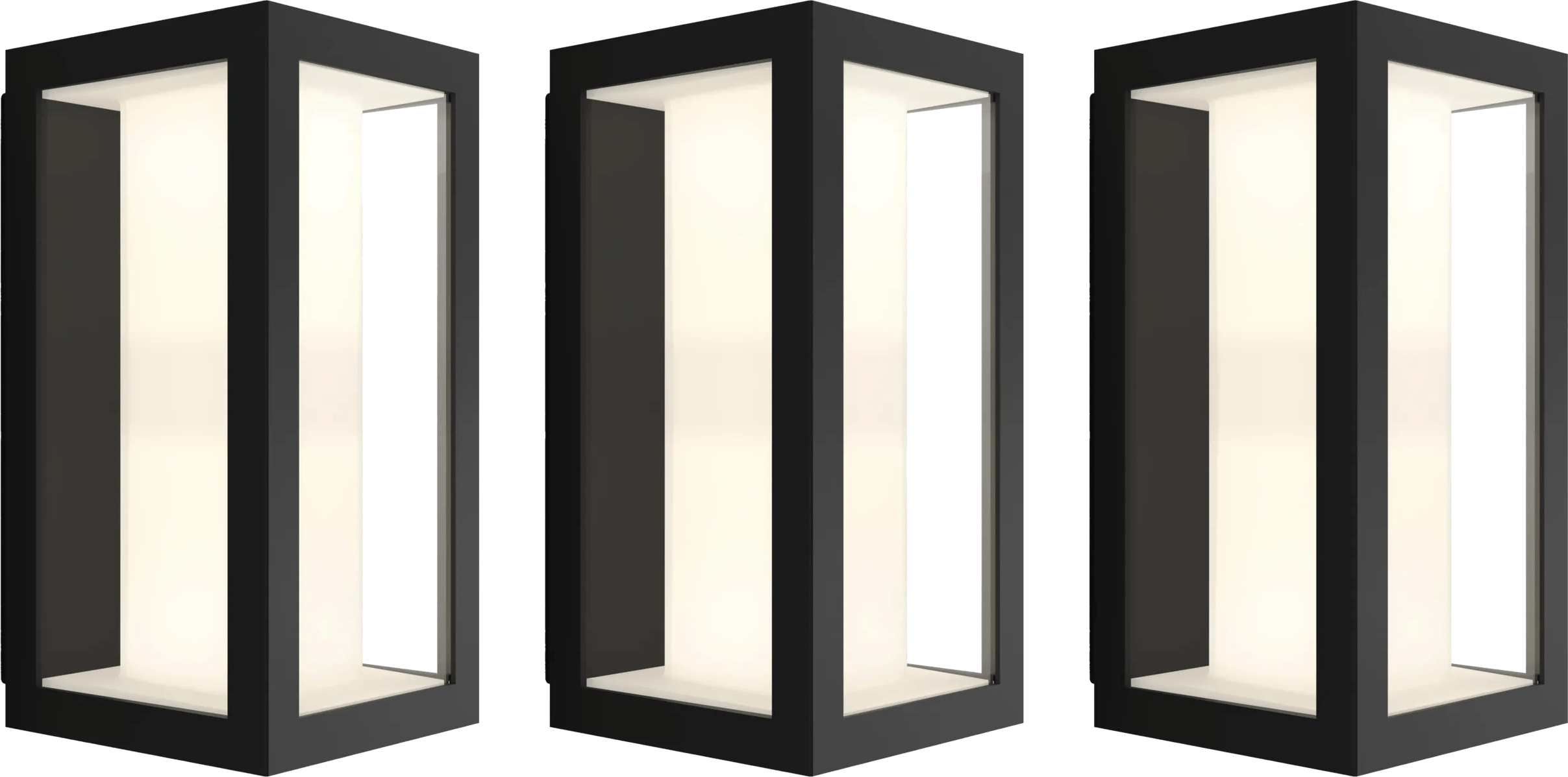 Philips Hue Impress muurlamp White and Color zwart smal 3-pack