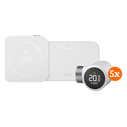 tado Draadloze Slimme ThermostaatX Multi Room Startpakket 2e Generatie (5 Radiatorknoppen)