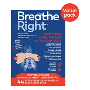 Breathe Right Neusstrips Beige Extra Sterk 44ST