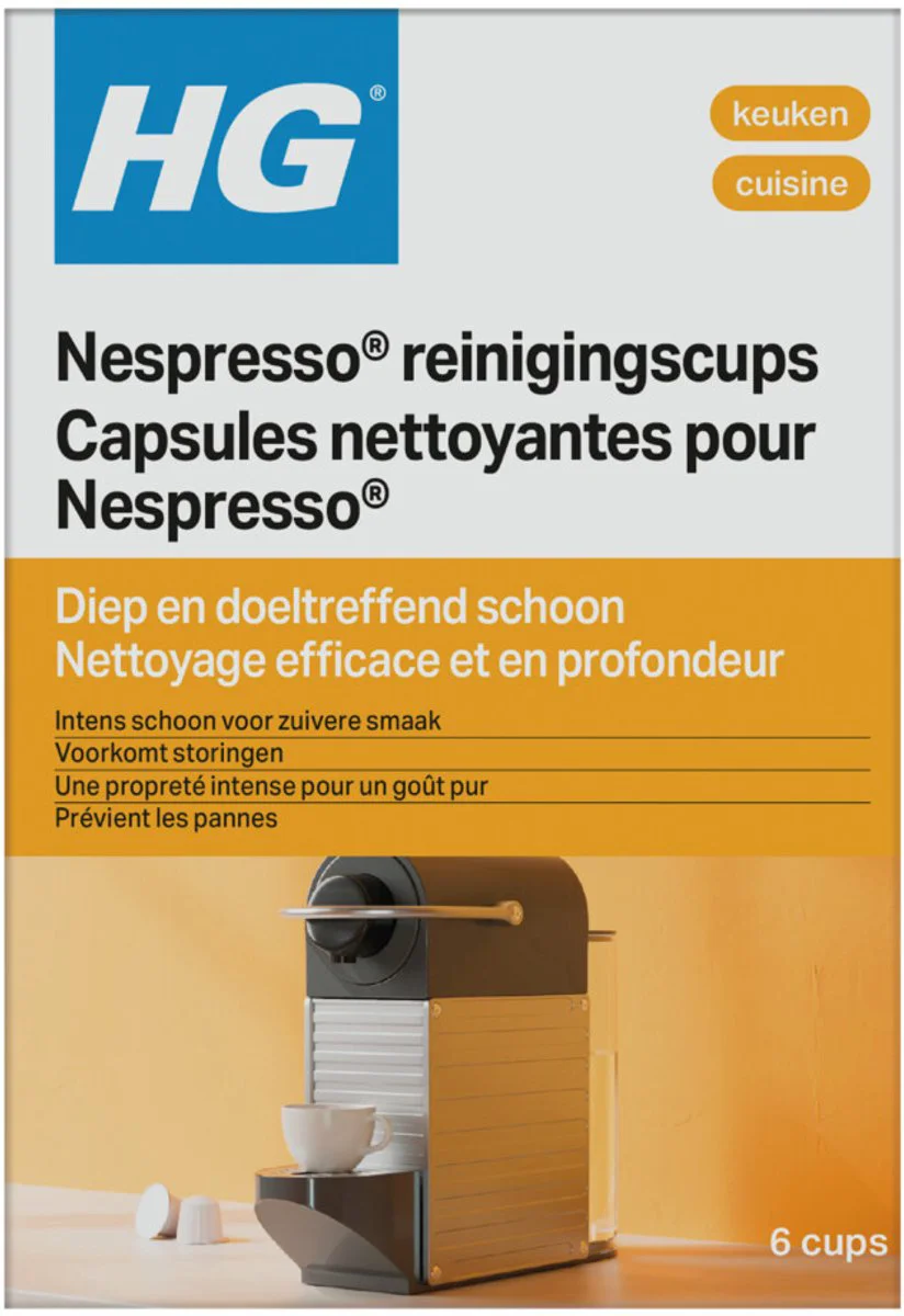 HG Nespresso Reinigingscups 6 stuks