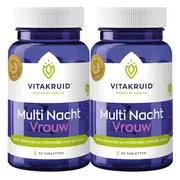 2x Vitakruid Multi Nacht Vrouw 30 tabletten