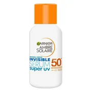 3x Garnier Ambre Solaire Face Super UV Invisible Serum SPF 50+ 30 ml