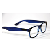Melleson Optics Leesbril Wayfarer Mat Blauw +2.50