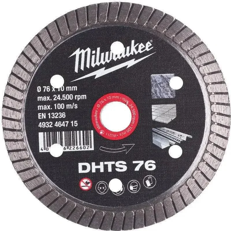 Milwaukee Diamantdoorslijpschijven DHTS DHTs 76 mm 1pc - 4932464715