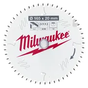 Milwaukee Cirkelzaagblad voor Aluminium | Ø 165mm Asgat 20mm 52T - 4932479087