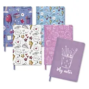 CreaChick Rekbare boekenkaften - 5 stuks - A5 -boekenkaft - Maris van Modem CreaChick
