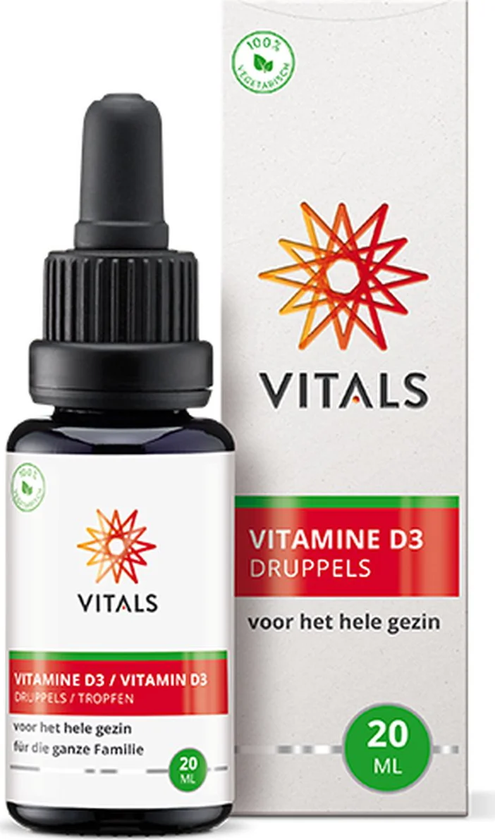 Vitals Vitamine D3 Druppels 20 ml