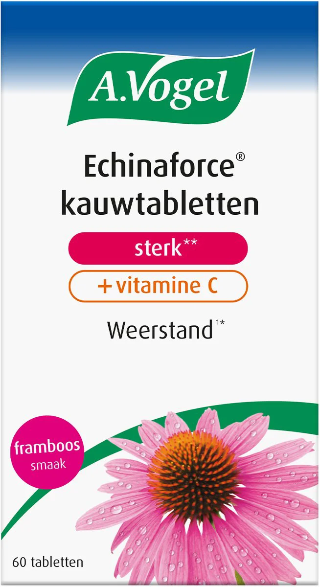 A.Vogel Echinaforce Kauwtabletten sterk** + Vitamine C Tabletten 60KTB