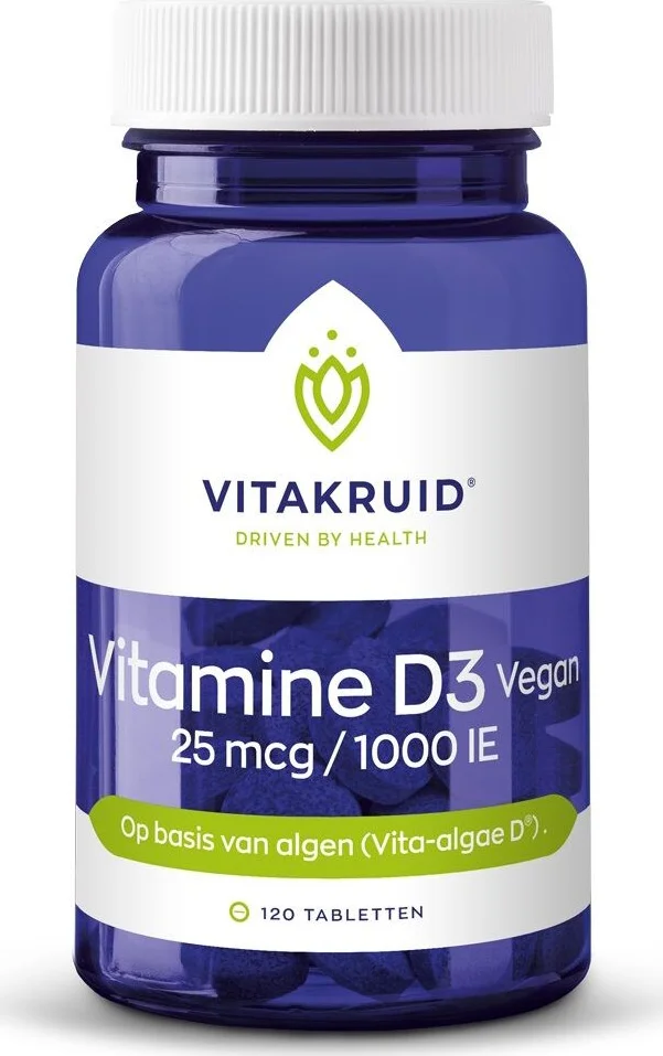 Vitakruid Vitamine D3 25 mcg Vegan 120 tabletten