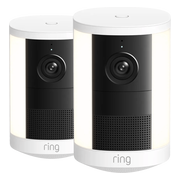 Ring Spotlight Camera 2e Generatie Batterij Wit Duo Pack