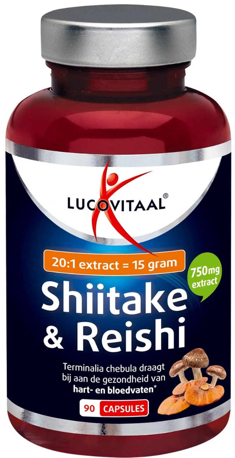 Lucovitaal Shiitake & Reishi Capsules 90CP