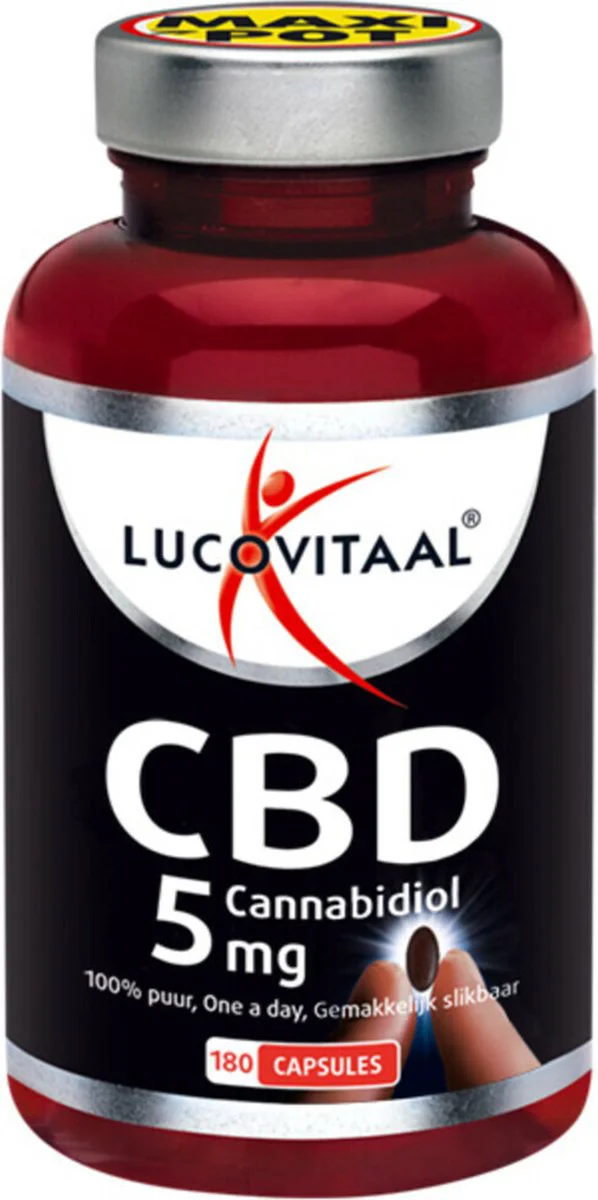 Lucovitaal CBD Cannabidiol 5 mg 180 capsules