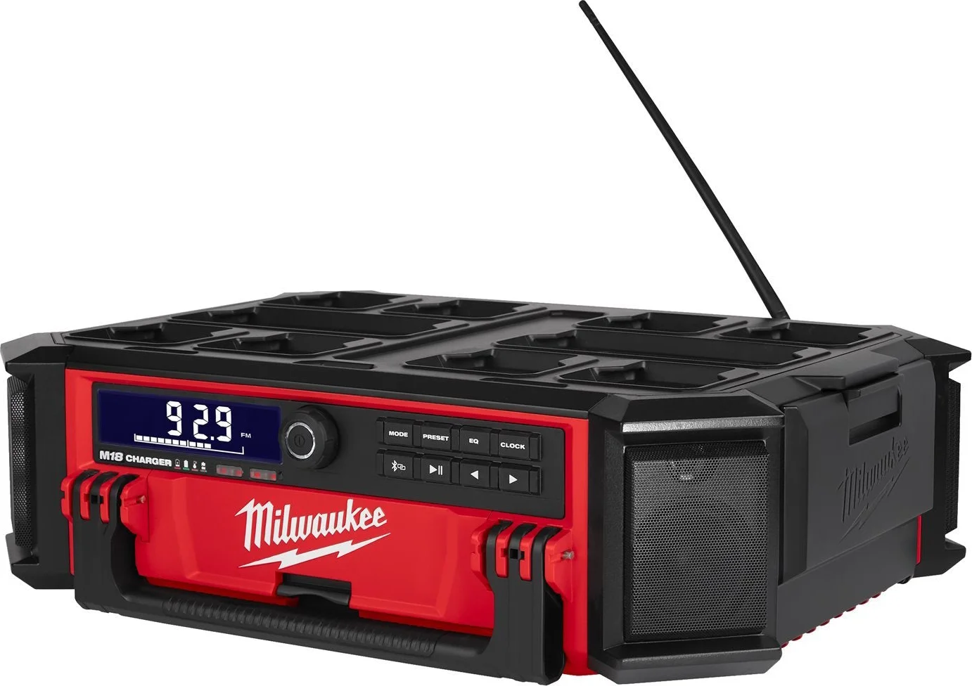 Milwaukee M18 PRCDAB+-0 PACKOUT™ Radio/lader 18V Basic Body - 4933472112