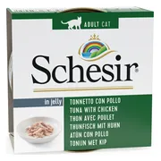 Schesir Kattenvoer Tonijn en Kip in Gelei 85 gr