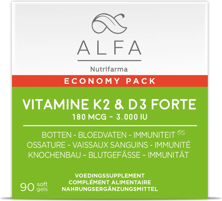 Alfa Vitamine K2 & D3 Forte 90SG
