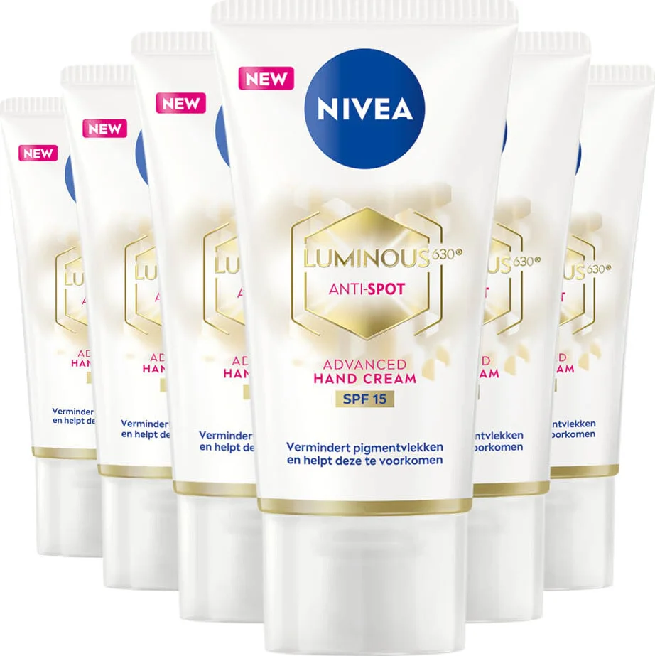 6x NIVEA Handcréme Luminous 630 50 ml