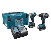 Makita DLX2410TJ Accu combiset 2-delig (DDF484 + DTW300) 18V 5.0Ah in Mbox