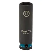 Makita E-16293 Impact Black Krachtdop 3/8" lang | 12 mm