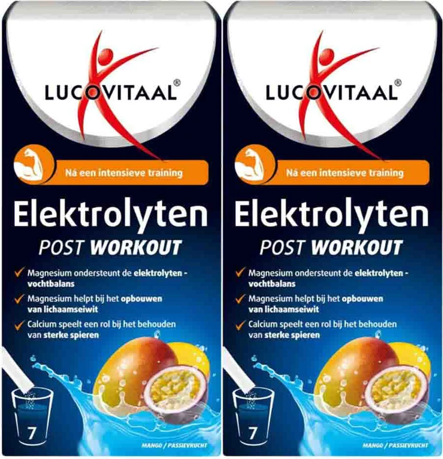 2x Lucovitaal Elektrolyten Post Workout 7 sachets