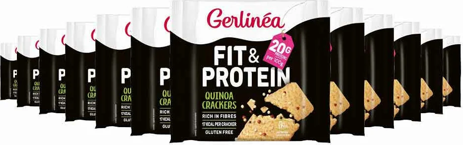 12x Gerlinea Quinoa Crackers 100 gr