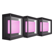 Philips Hue Econic muurlamp White and Color Zwart modern 3-pack