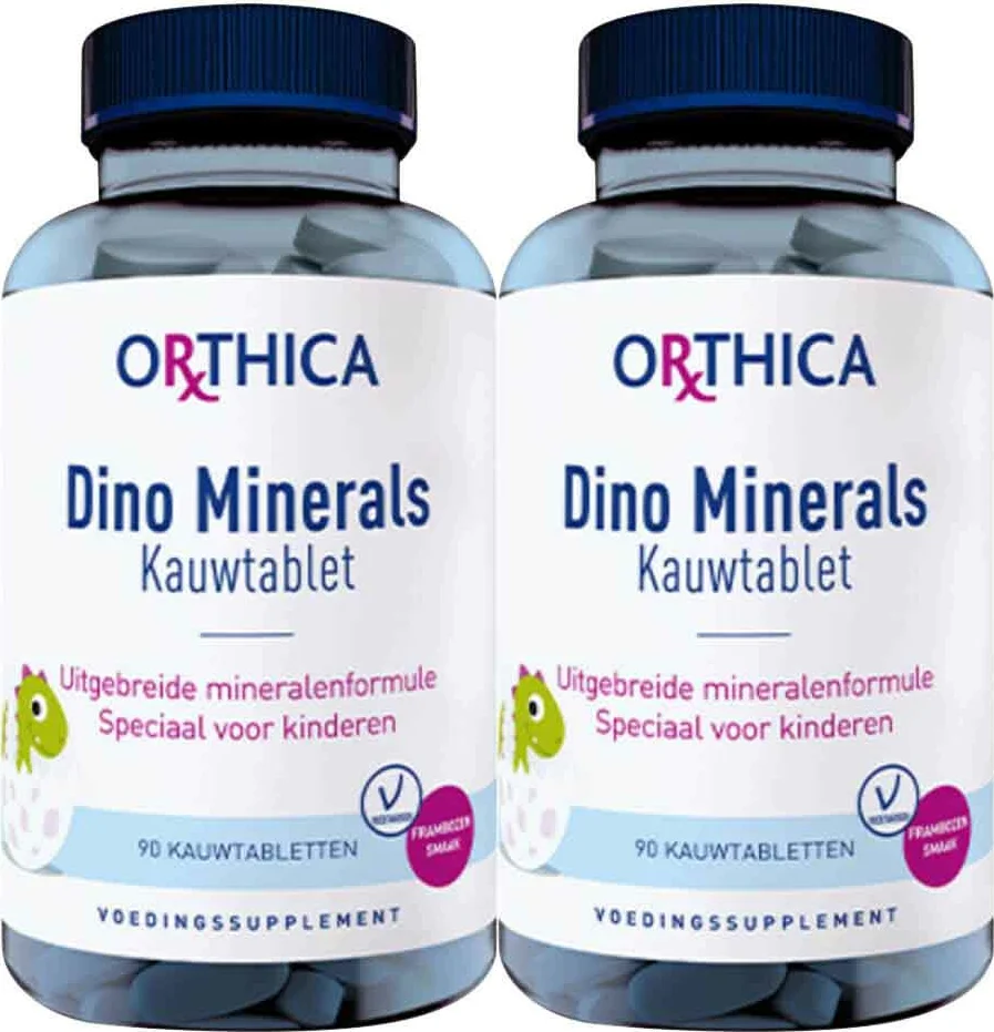 2x Orthica Dino Minerals 90 kauwtabletten