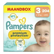 Pampers Premium Protection Luiers Maat 3 (6-10 kg) 204 stuks