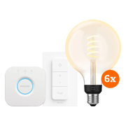 Philips Hue Filament White Ambiance Globe XL 6-Pack Startpakket
