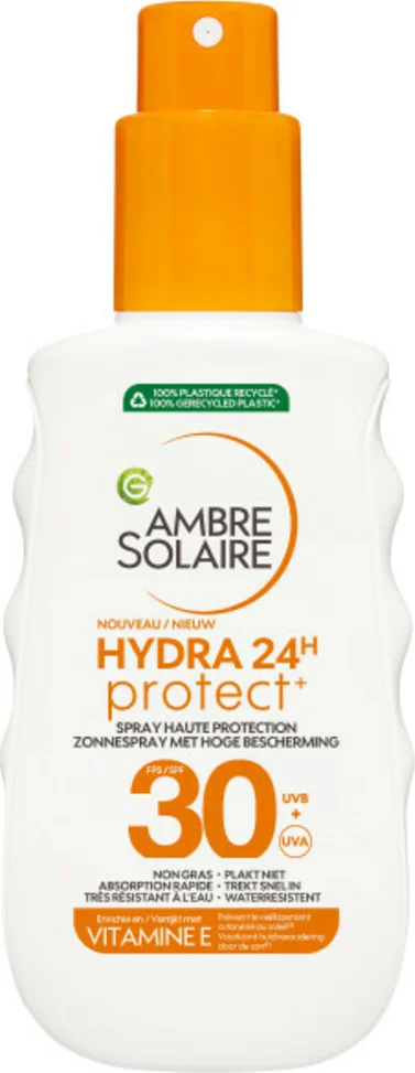 3x Garnier Ambre Solaire Hydra 24 Protect Zonnebrandspray SPF 30 150 ml