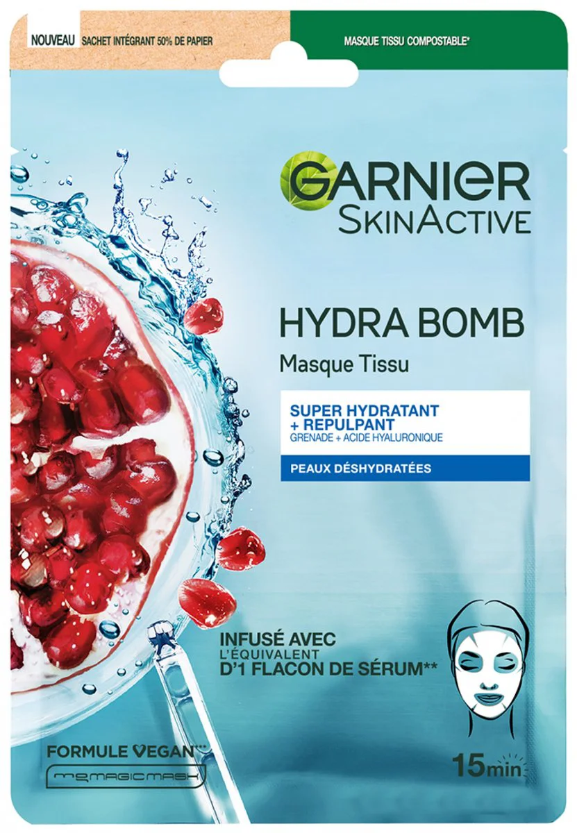 Garnier SkinActive Tissue Gezichtsmasker Hydraterend & Revitaliserend