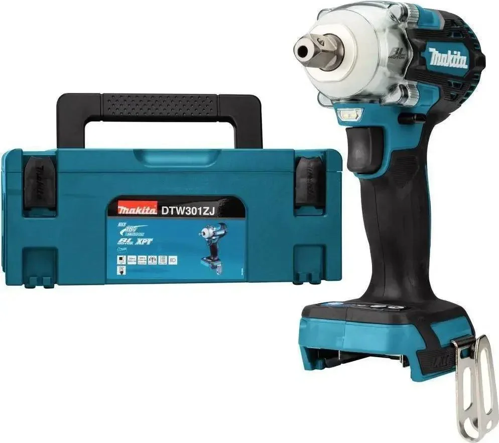 Makita DTW301ZJ Accu slagmoersleutel 330Nm 1/2" borgpin 18V Basic Body in Mbox