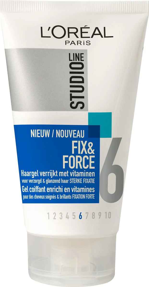 L'Oréal Studio Line Hair Gel Tube Fix & Force 6 150 ml