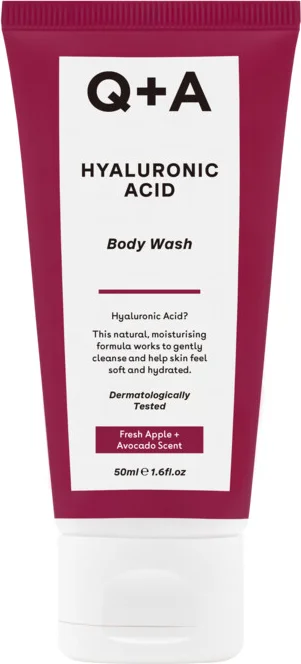 Q+A Mini Body Wash Hyaluronic Acid 50 ml